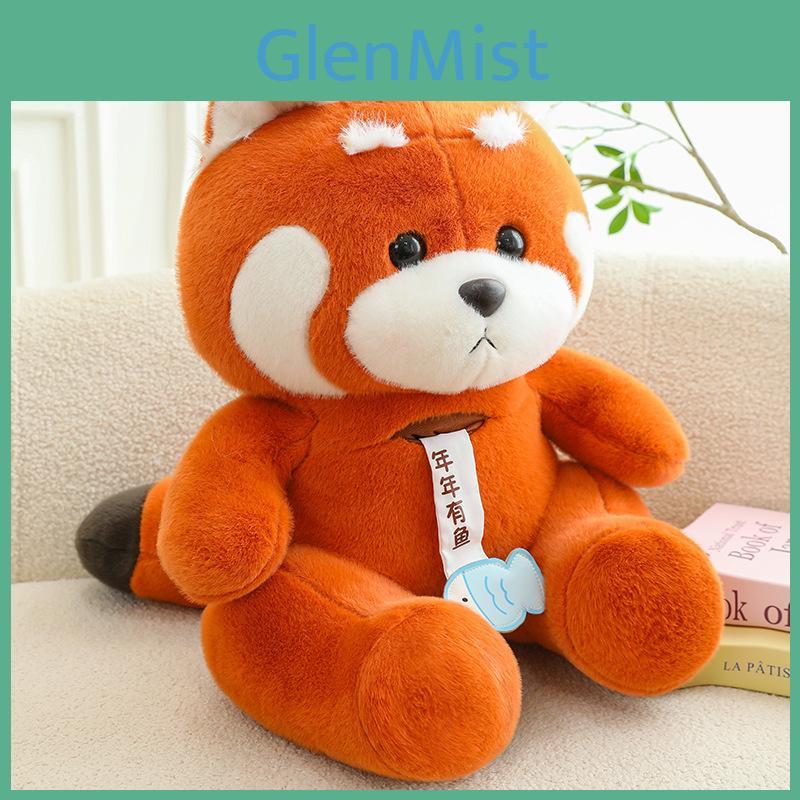 Raccoon Plush Toy With Pp Cotton Filling Soft Short Plush For Kids Bedroom Decor