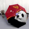 1pc Panda Butterfly Automatic Folding Umbrella - 8-Rib Compact Travel Umbrella Durable & Portable for Outdoor Use, Perfect Gift for Birthdays036
