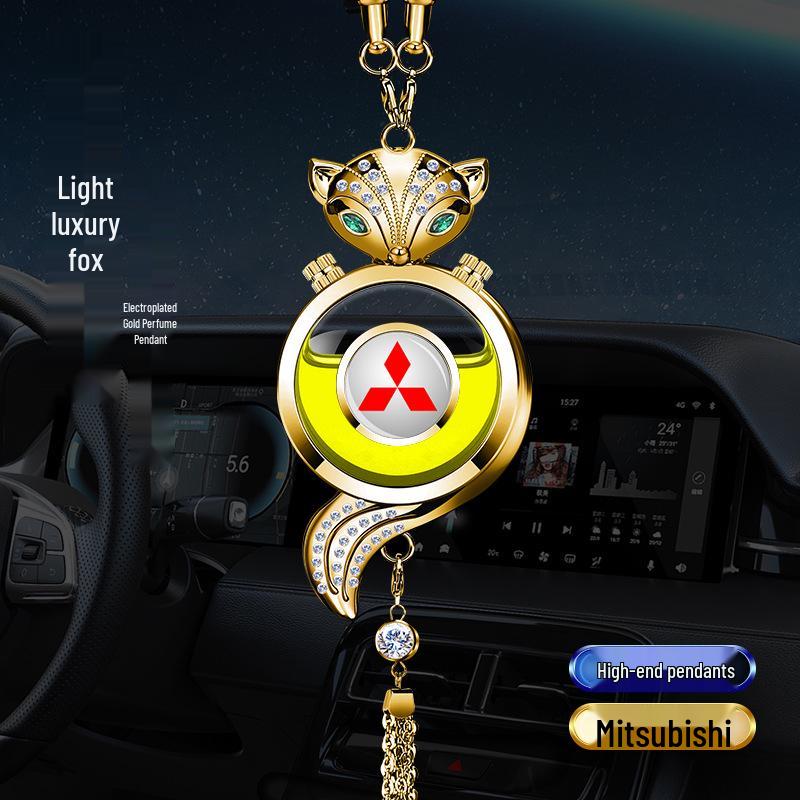 Crystal Rearview Mirror Air Freshener: Long-lasting Fragrance Pendant for Car Interior Decoration
