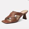 Mode Damenschuhe 2025 Hohe Qualität Offene Zehen Damen Hausschuhe Mode Outdoor Kleid Sommer Neu Bestseller Elegant Leichte Hohe Absätze