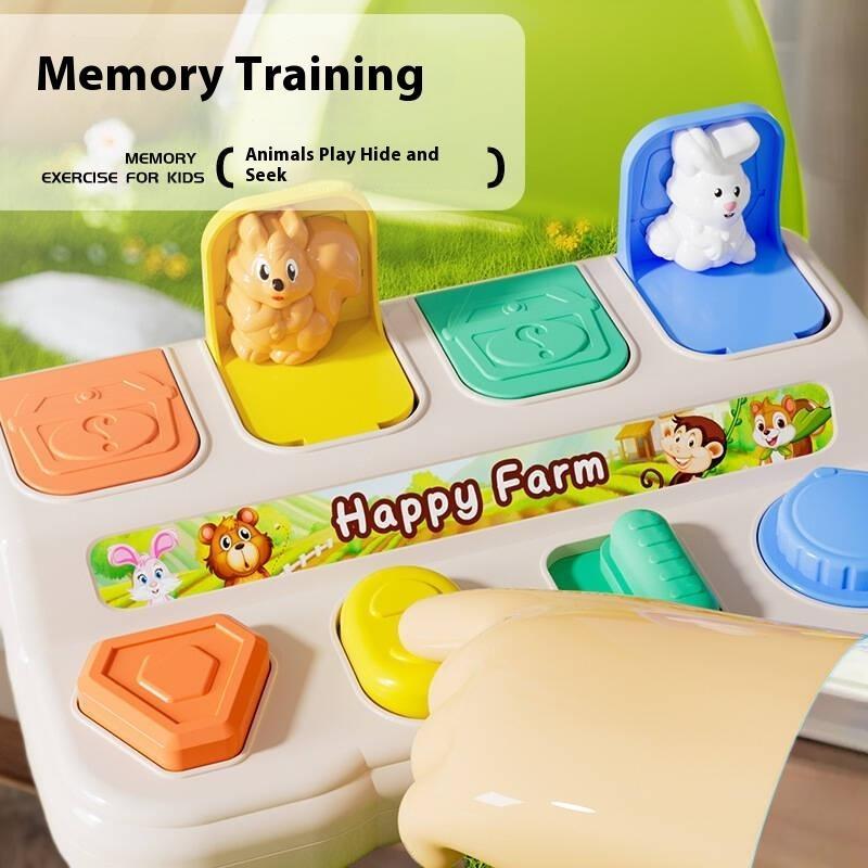 Sensory Baby Toy, 1Pcs Cognitive Development, Finger Flexibility, Safe Pop up Switch Box, Hide and Seek Early Education