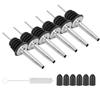 Wine Pourer Bottle Dispenser Spout Cone Nozzle W/Silicone Dust Cap 304 Stainless Steel