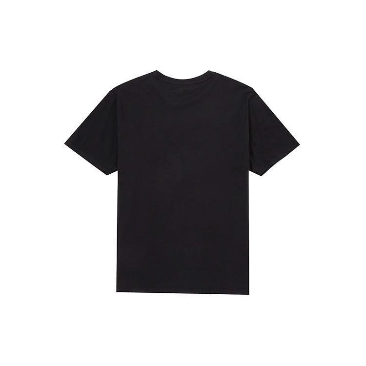 Timberland Solid Color Micro Logo Sports Casual Round Neck Short Sleeve Drop Shoulder T-Shirt Men Tops Black A6DKU-001