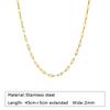 316L Stainless Steel Chain Necklace Women Girls,Stacked Necklace, Thin Link Simple Jewelry for Everyday