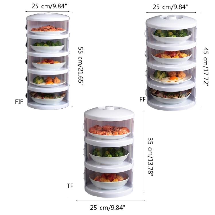 Stackable Food Insulation Cover Dust Proof Portable for Home Kitchen Storage Box