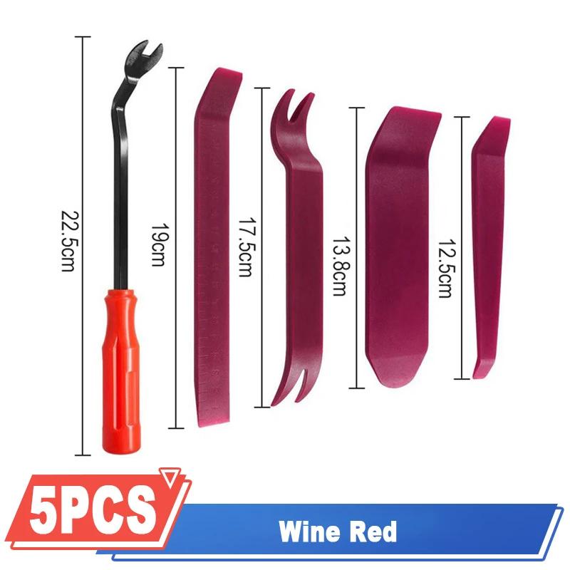 Auto Door Clip Panel Trim Removal Tool Kits Navigation Disassembly Blades Car Interior Plastic Seesaw Conversion Repairing Tools