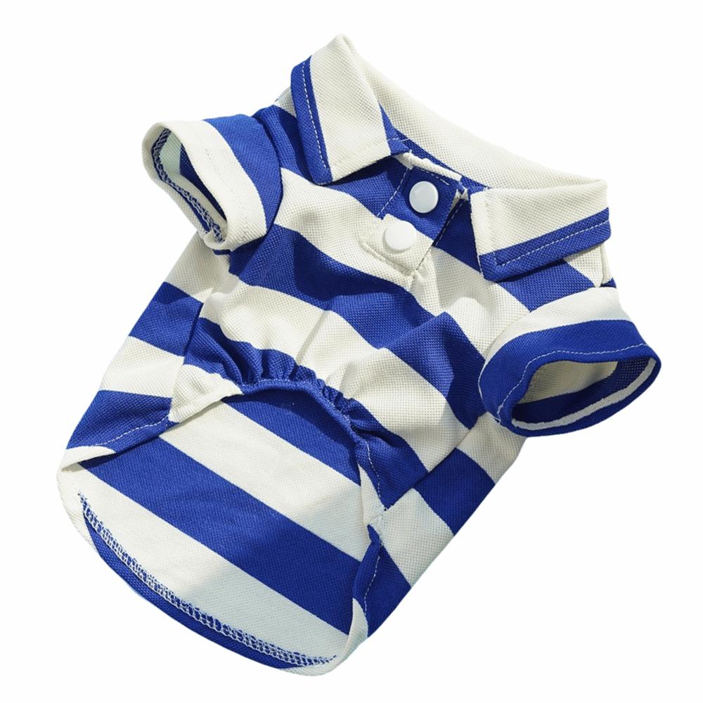 Lovely Casual Dog Stripe Sweatshirt Two-Footed Cotton Fabric Cat T-shirt Vest Undershirt Pet Clothing Summer