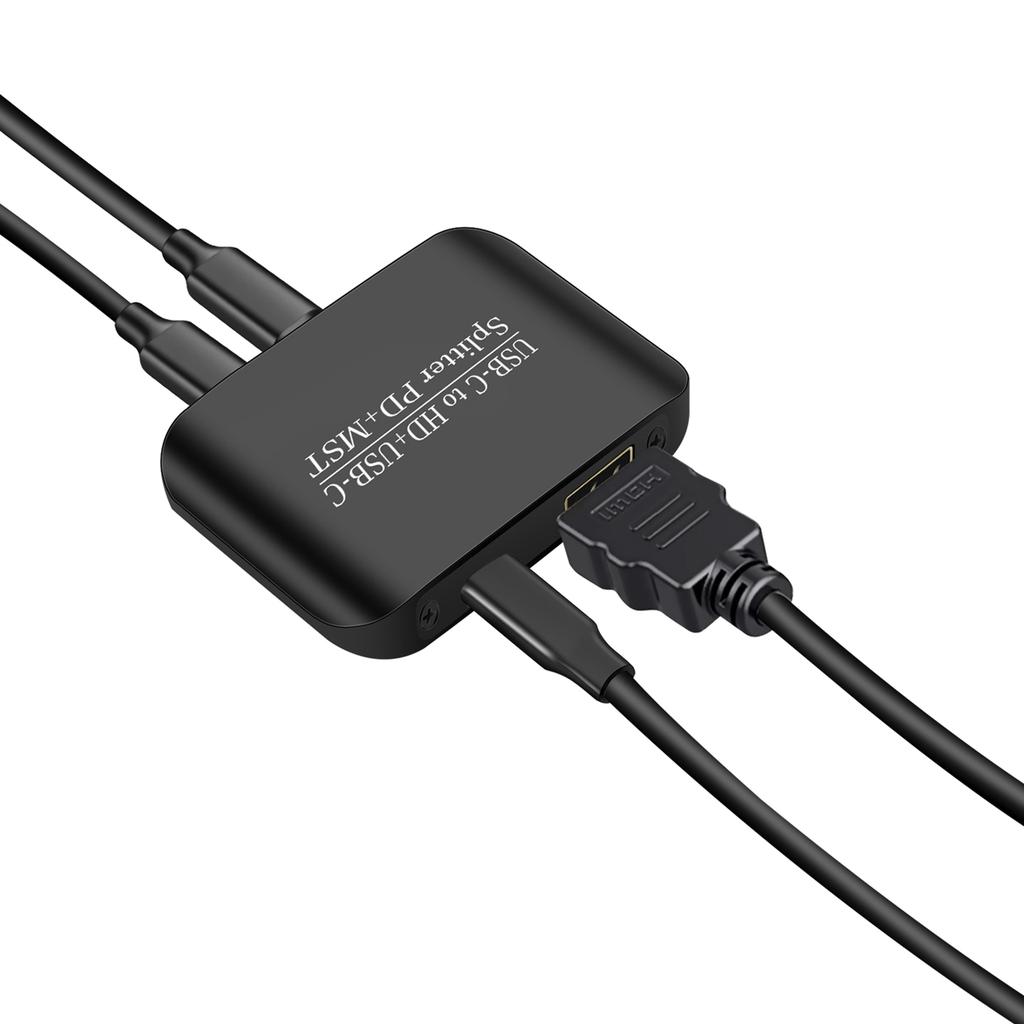 4K60TYPE-C to HDMI+TYPE-C Adapter Same Display PD Power Supply Splitter MST/PD