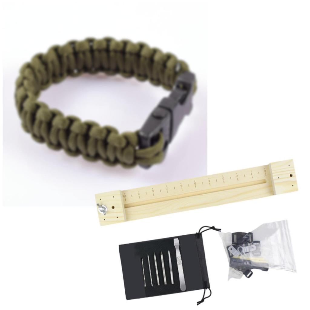 Wooden Paracord Jig Bracelet Maker Jewelry Making Keychain Wristband Maker