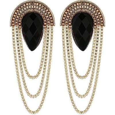 Fashion Black Gold Stylish Fancy Earrings For Women & Girls