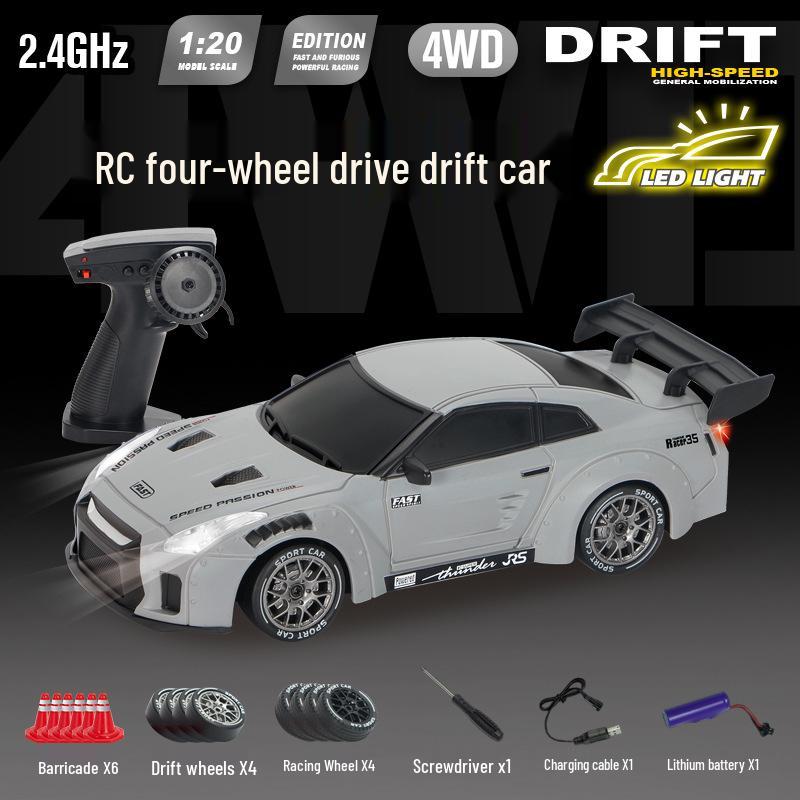 RC Pro Variable Speed 4WD Drift Remote Control Car - Rechargeable Racing Model Toy for Kids