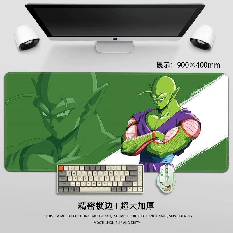 Men Boys Mouse Pad Cartoon Anime Dragon Ball Leather Mouse Pad Son Goku High Definition PrintingPad Large Game Mouse Pad Laptop Keyboard Pad