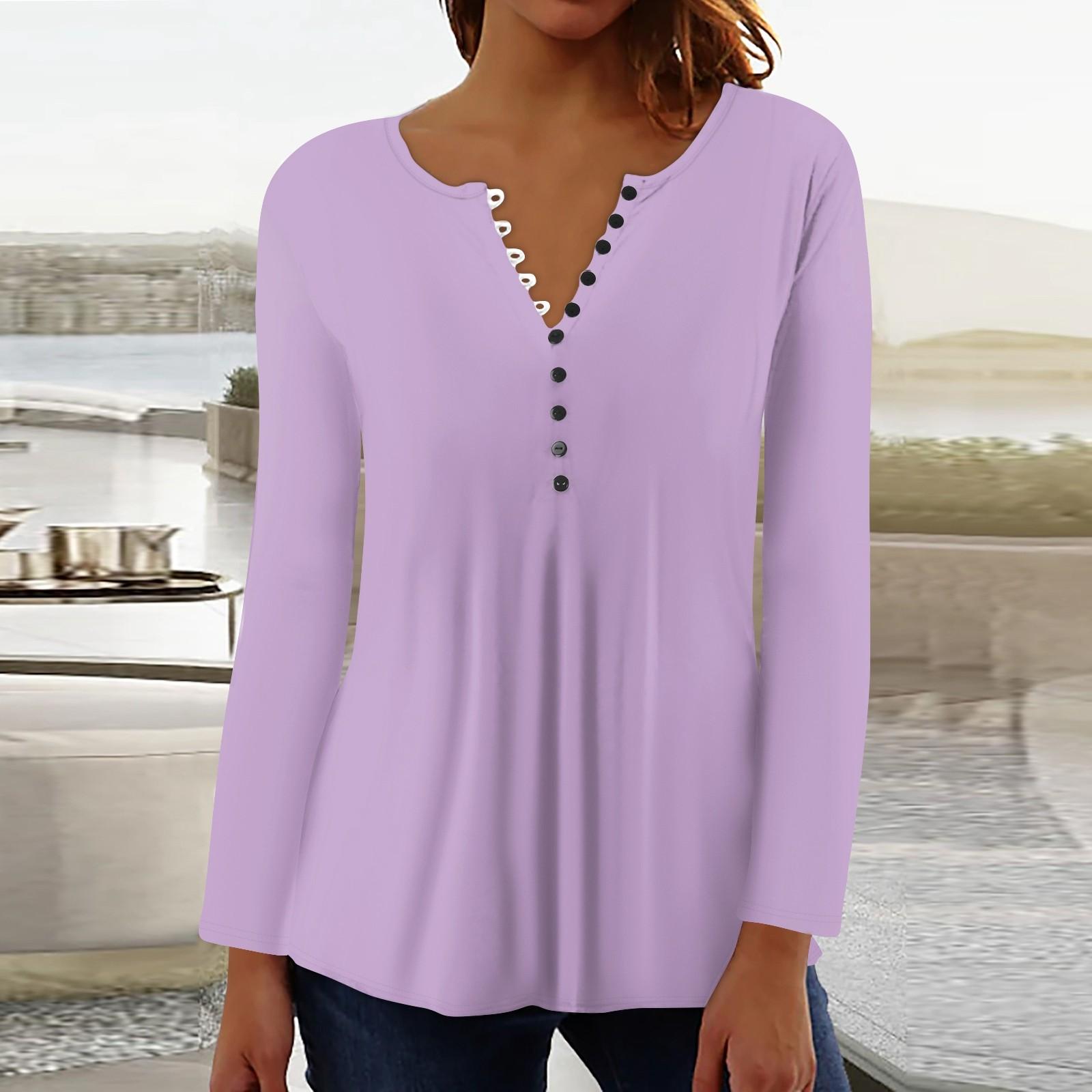 

Женский повседневный топ свободного покроя с длинным рукавом и пуговицами XXL