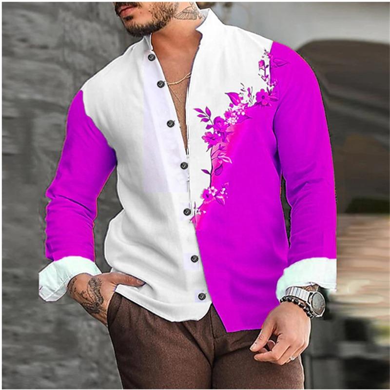 Snakeskin Graphic HD Pattern Soft Comfortable Shirt T-shirt Button Lapel Suit Colorful Retro Popular Fashion Men's T-shirt Top