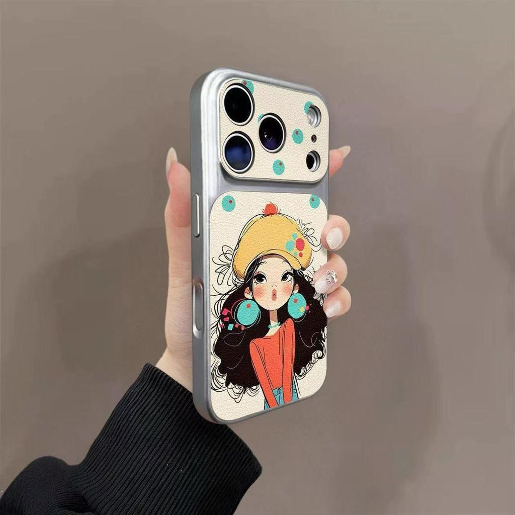Seconds Change for 17promax Mobile Phone Case 16pro New 15 Cortex 14 Large Windows 13 National Style Girl 12x