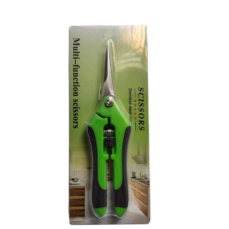 Stainless Steel Pruning Shears – Straight Head Elbow Flower, Fruit, and Vegetable Scissors.