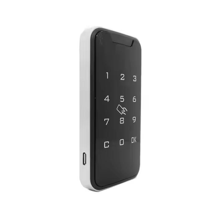 Hot Sale Keypad Number Handle Locker 9 Digit Password Keypad Card Lock Black Furniture Cabinet Lock for Home (Black,Glass Door&Aluminum alloy&Door Lock) чёрный