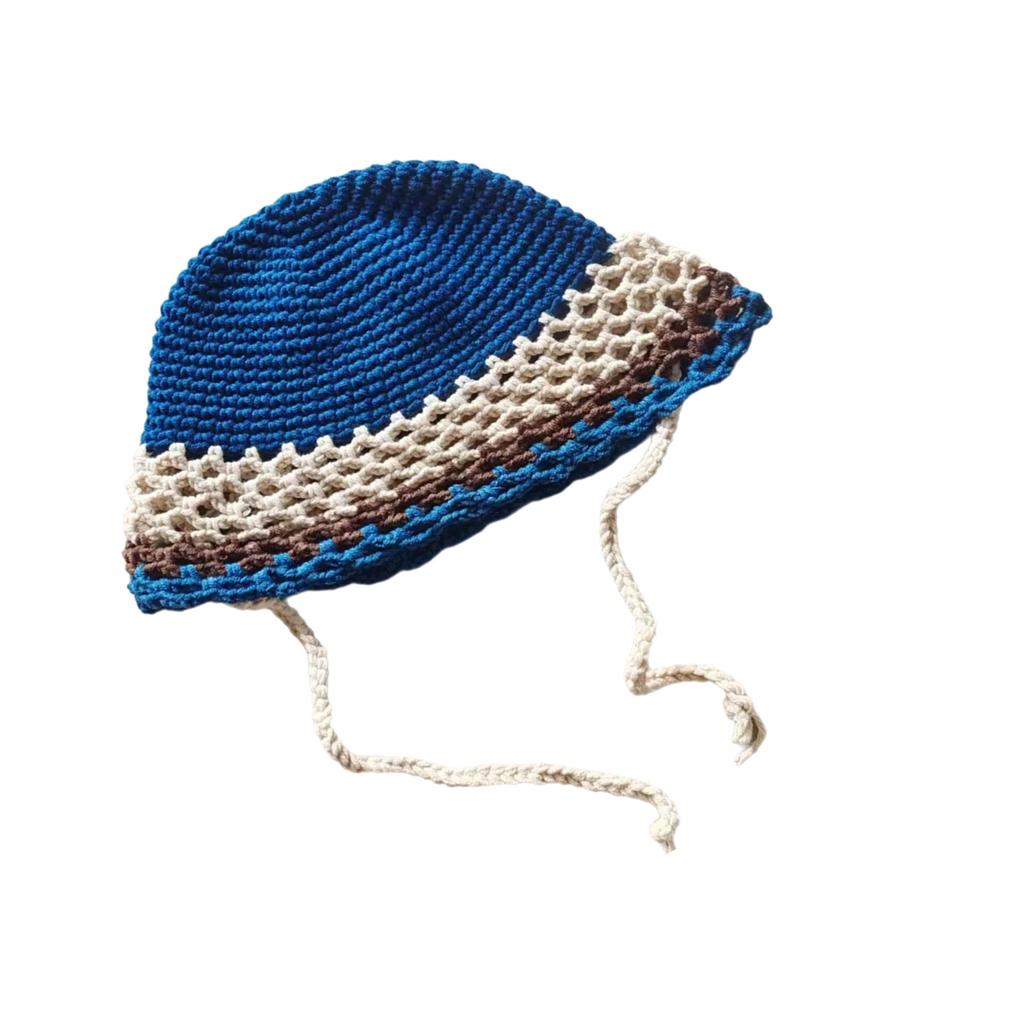 Crocheted Hat for Lady Handwoven Colorful for Party Prom Vacation Hat Handmade Thick Warm Hat Photo Props