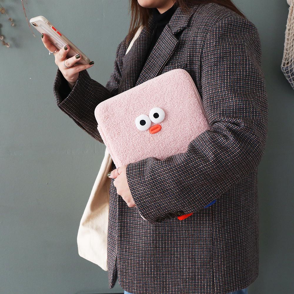 Brunch Brother Pom-Pom Boucle Laptop Pouch 11-Inch