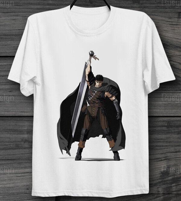 

Гатс Берсерк Финал Фэнтези Аниме Футболка Постер Унисекс Мужская и Женская Топ S