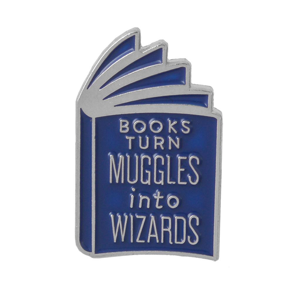 Book Enamel Pin Magic Book Magic Ball Roll Of Paper Reading Badges Literary Lapel Badges