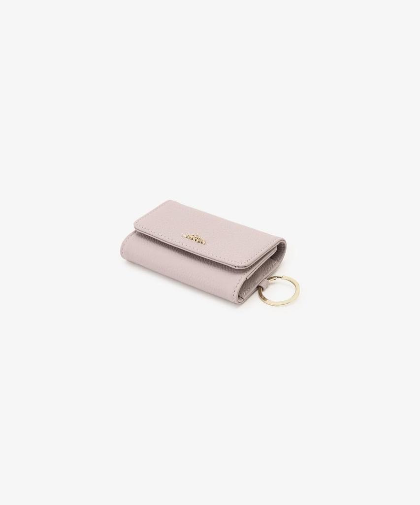Afternoon Tea Living Key Case HQ43, Genuine Leather Key Case with Flower Charm  Afternoon Tea PREMIUM, Light Gray