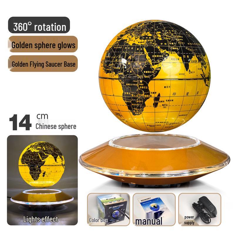 Creative 6-Inch Luminous Magnetic Levitation Globe Ornament