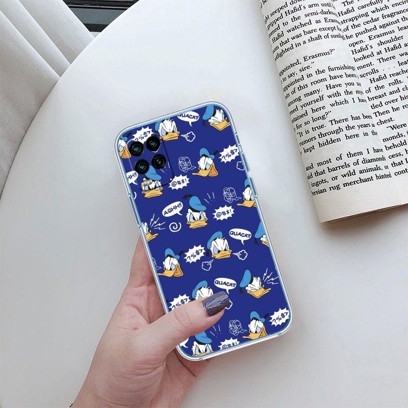DuckTales Donald Duck Transparent Phone Case for Samsung Galaxy A04 A04S A14 A23 A34 A54 M23 M33 M52 M53