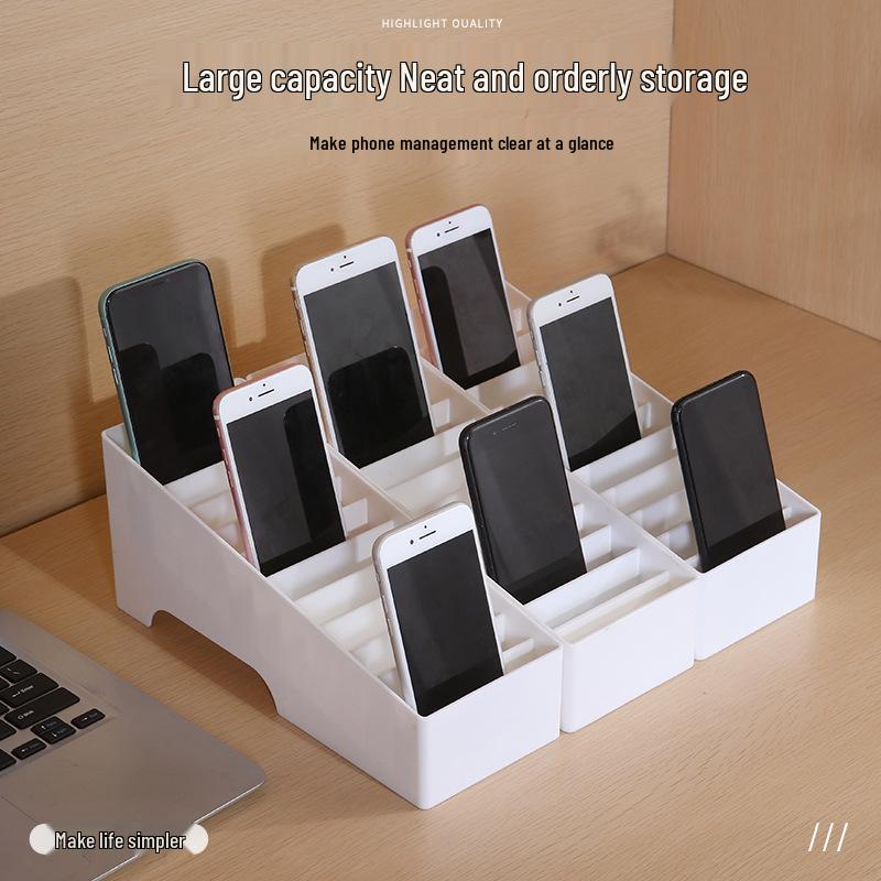 

Многосекционный ящик для хранения мобильных телефонов для офисных совещаний – Вмещает кейсы для закаленных пленок и телефонные карточки 12 Compartments белый