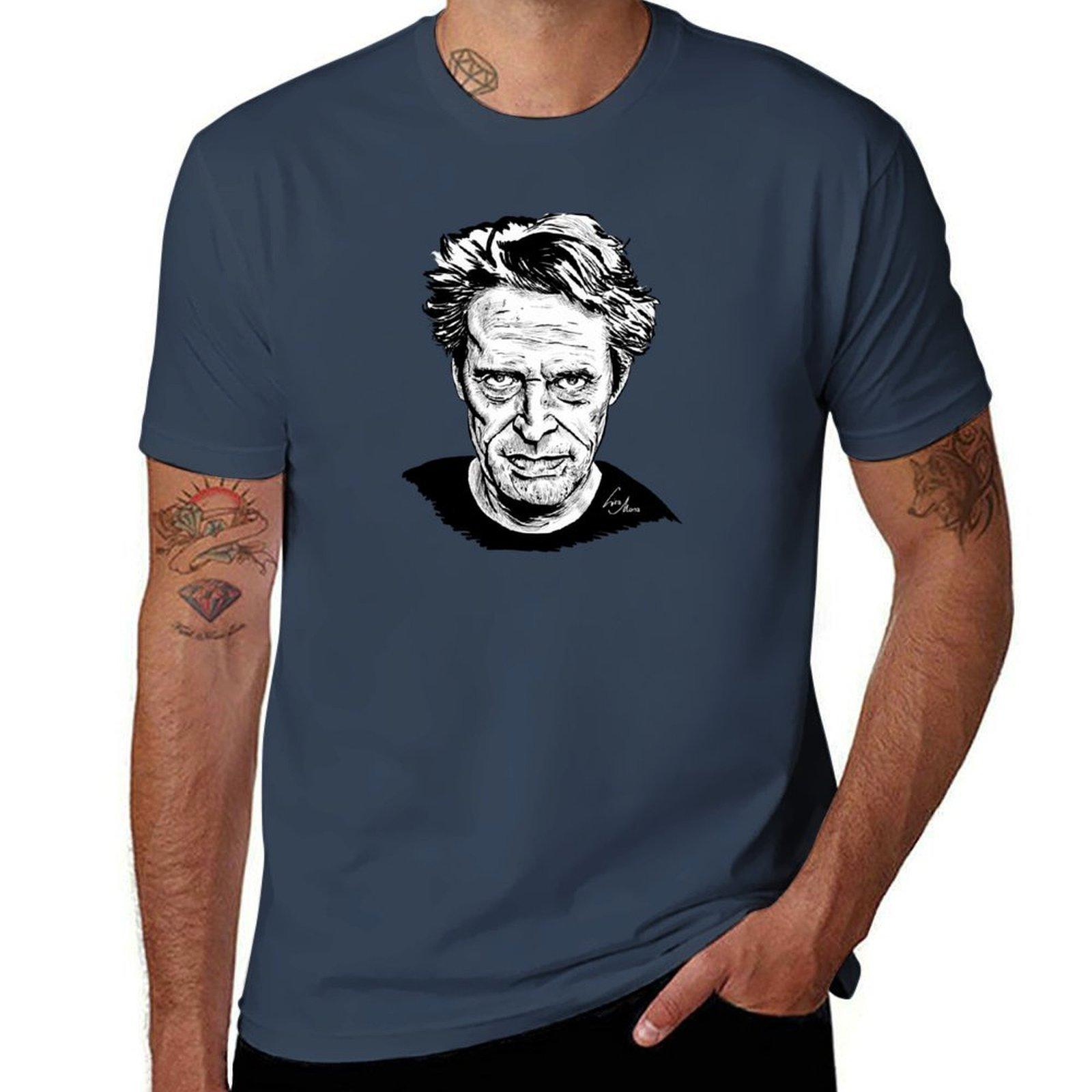 Willem Dafoe Portrait Tshirt Breathable Travel Tshirt S
