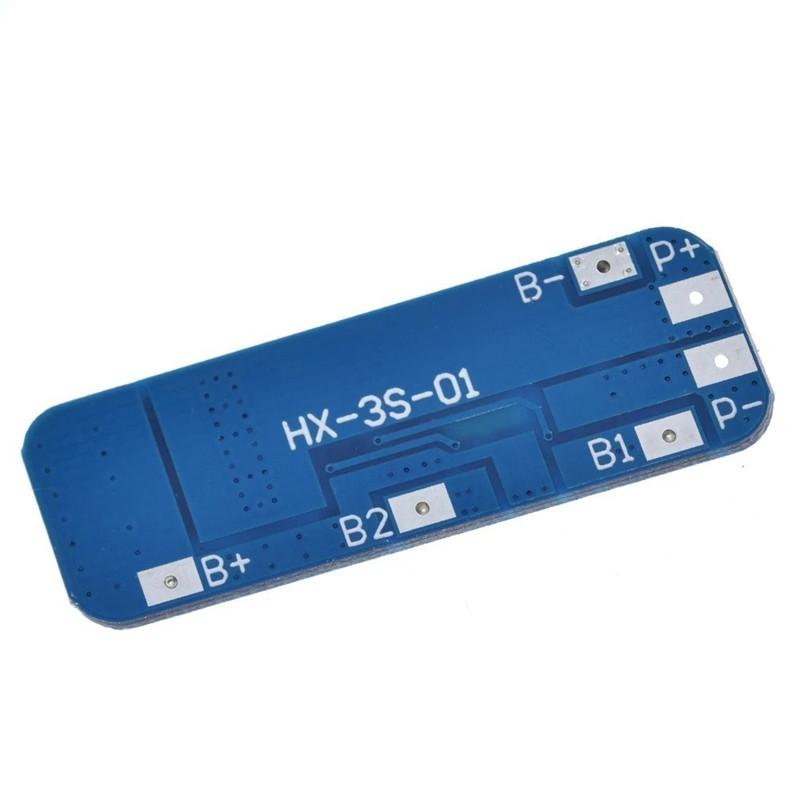 3S 10A BMS Protection Board 11.1V 12.6V Li-ion Lithium Battery Charger Module 12V 18650 Battery Circuit Board with Overcharge Overdischarge Protection