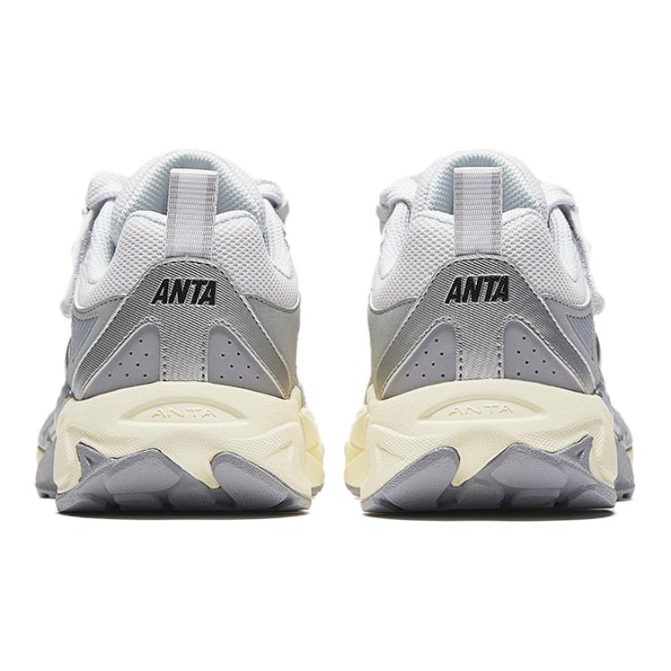 Anta Kids Comfortable Durable Anti-Kick Shock Absorption Low-Top Casual Shoes Kids Casual Shoes White A22448858-2