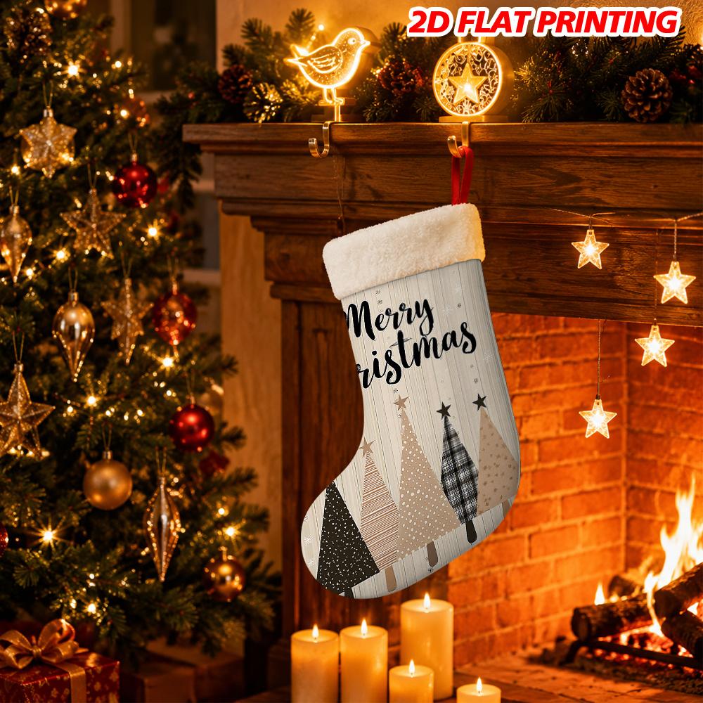 Christmas decoration fireplace hanging stocking 1pc 1pcs Name/Initials Christmas Stocking Suitable for Firepl