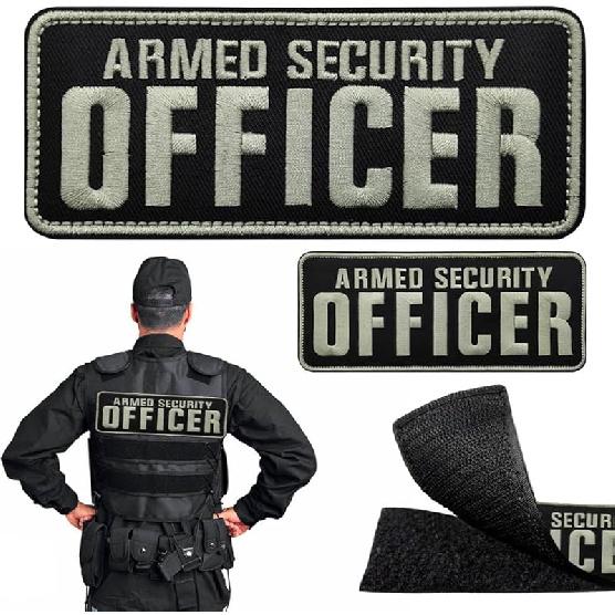 2 Embroidered Letter Safety Patches - Safety Badge Hook and Loop Patch Jacket Vest Bag Hat,2 Size