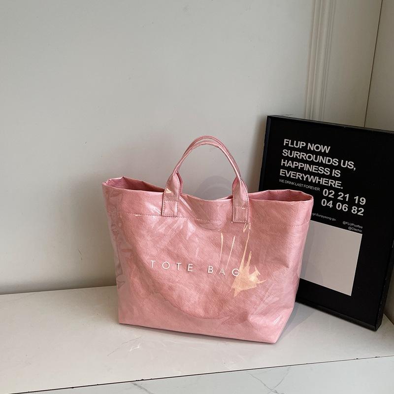 Big Bag Women's 2025 New Trendy Fashion Spring Tote Bag Casual Foreign Style Simple Personality Commuter Handbag