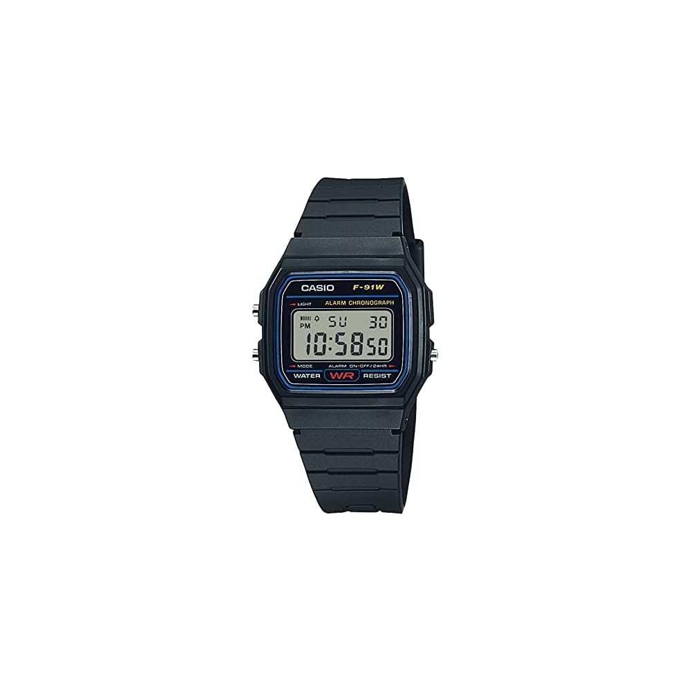 Casio Collection F-91W-1JH Men s Watch Black Analog Digital Timepiece