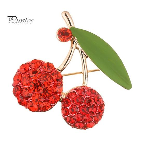 

Брошь Винтажный сплав, зеленый лист, вишневый дизайн, тонкая работа, не выцветает, антикоррозийная, стильная привлекательная брошь для вечеринок красный