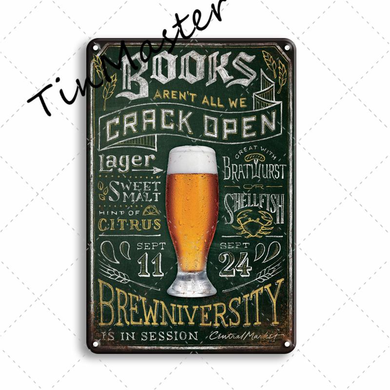Popular Beer Metal Poster Sign Vintage Pub Bar Signs Plaque Metal Sign Home Wall Decor Restaurant Kitchen Room Decoration