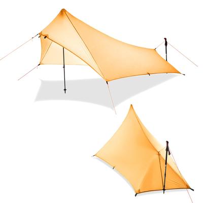 Single Person Mini Penta Wing Pole Mountain Climbing Ultra Easy To Set Up Tarp, Tarp, Tarp, Tent, Tent, Lightweight, Double-sided Silicone,