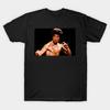 Pánské černé tričko s potiskem Bruce Lee Potisk na přenosovém papíře bez ořezu Bavlněné tričko