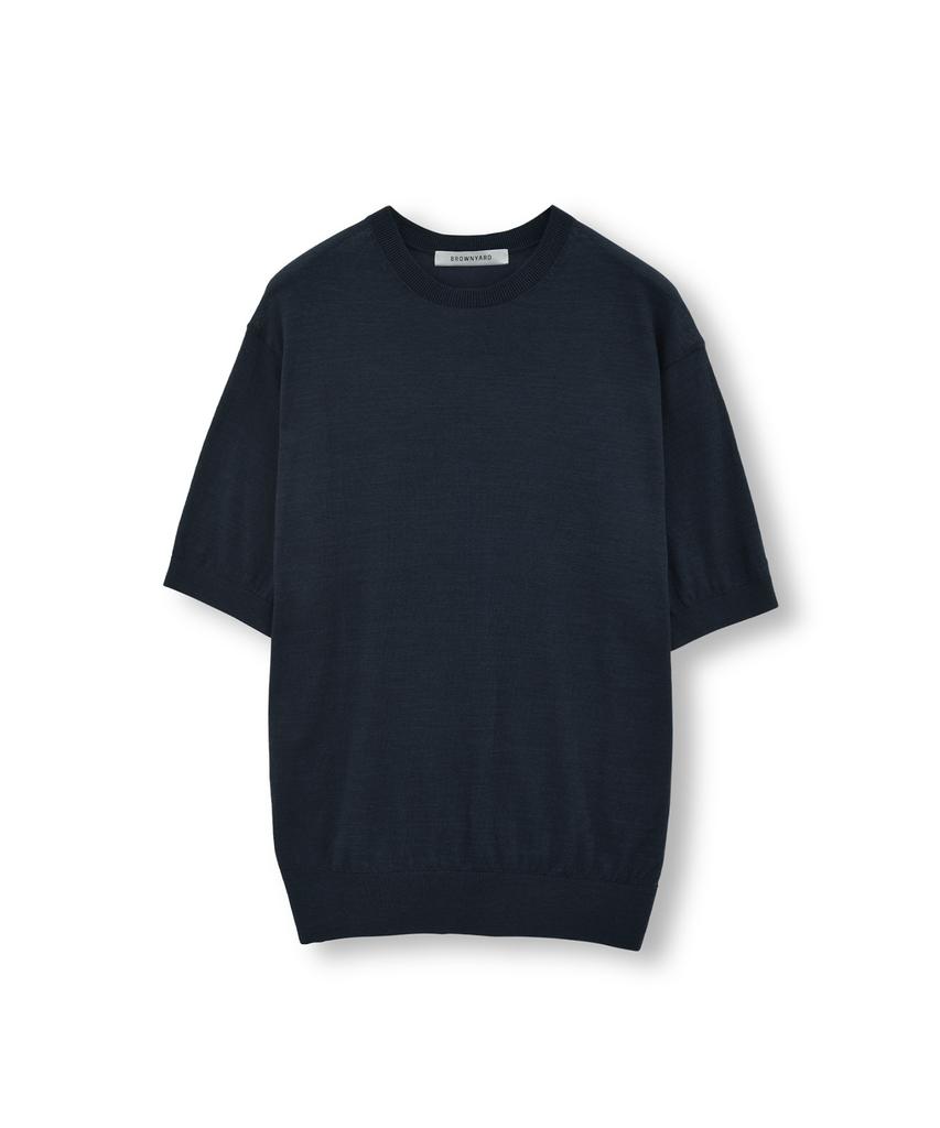 Beulaunyadeu Supima Cotton Half Knit, Dark Navy