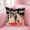 movie fantasy The WWizard of OOz Cushion Cover Pillow Case Soft Friendly Fabric  Concealed Zipper