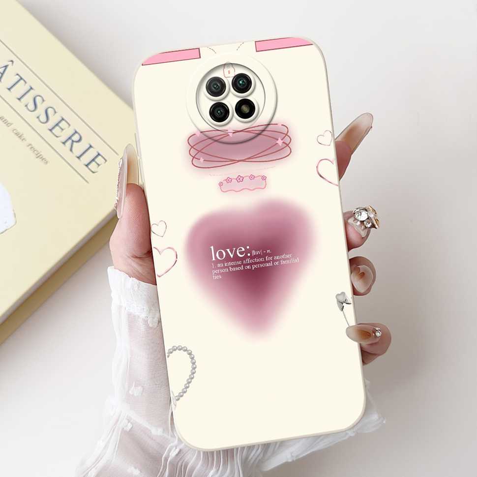 For Redmi Note 9 5G M2007J22C Case Cartoon Rabbit Soft Silicone Matte Cover For Xiaomi Redmi Note9 5G 6.53" Flower Shell Capa