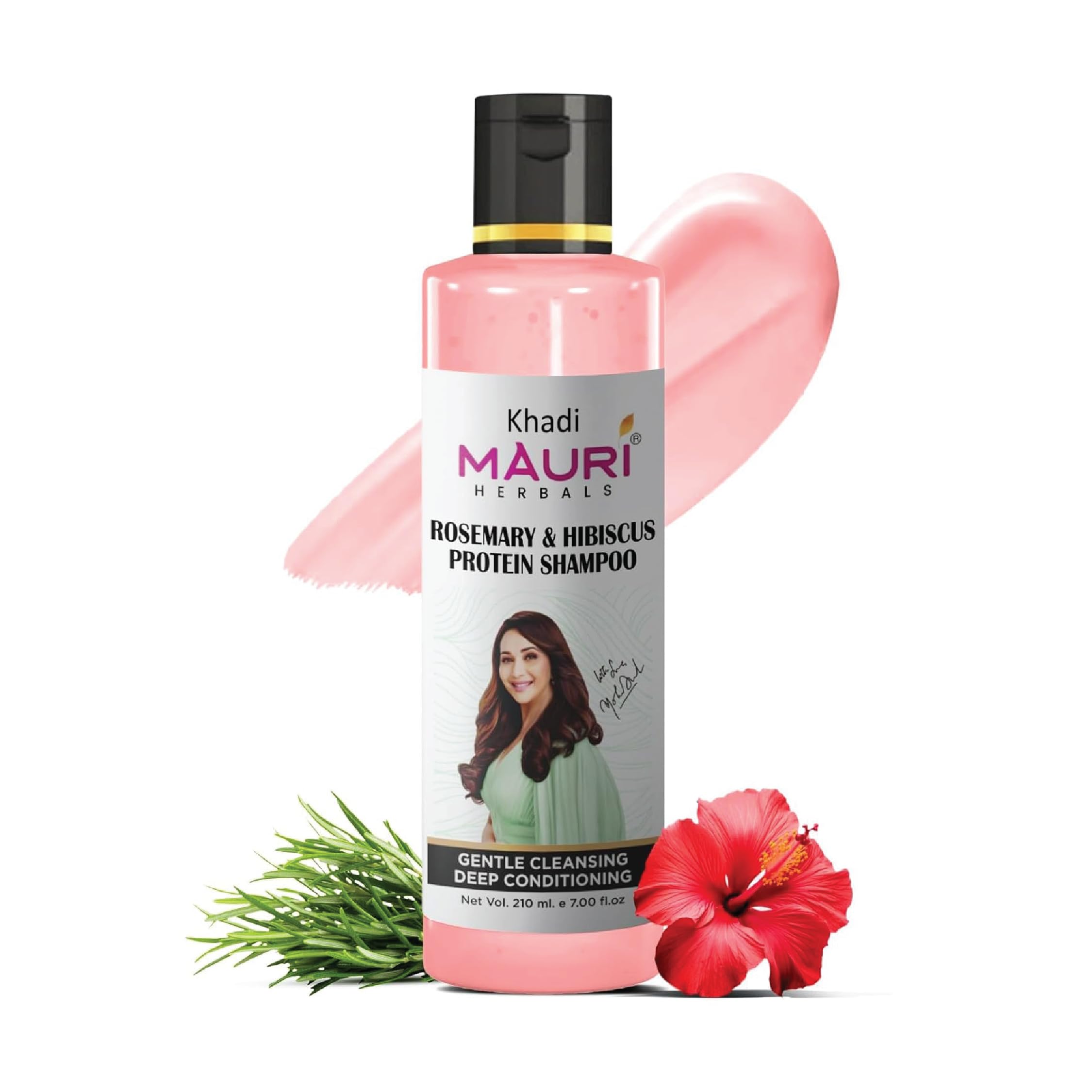 Khadi Mauri Herbal Rosemary & Hibiscus Protein Shampoo | Anti Hairfall Shampoo, Upto 96% Healthier, Silkier Hair | Sles & Paraben Free | For all Ha