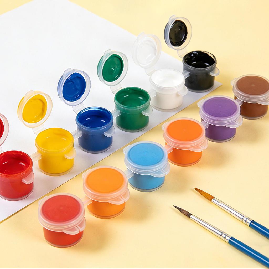 10/20 Strips 2ML 3ML 5ML Empty Paint Pots Clear Storage Containers Paint Box Paint Brush Arts Crafts Supplies for Paintings