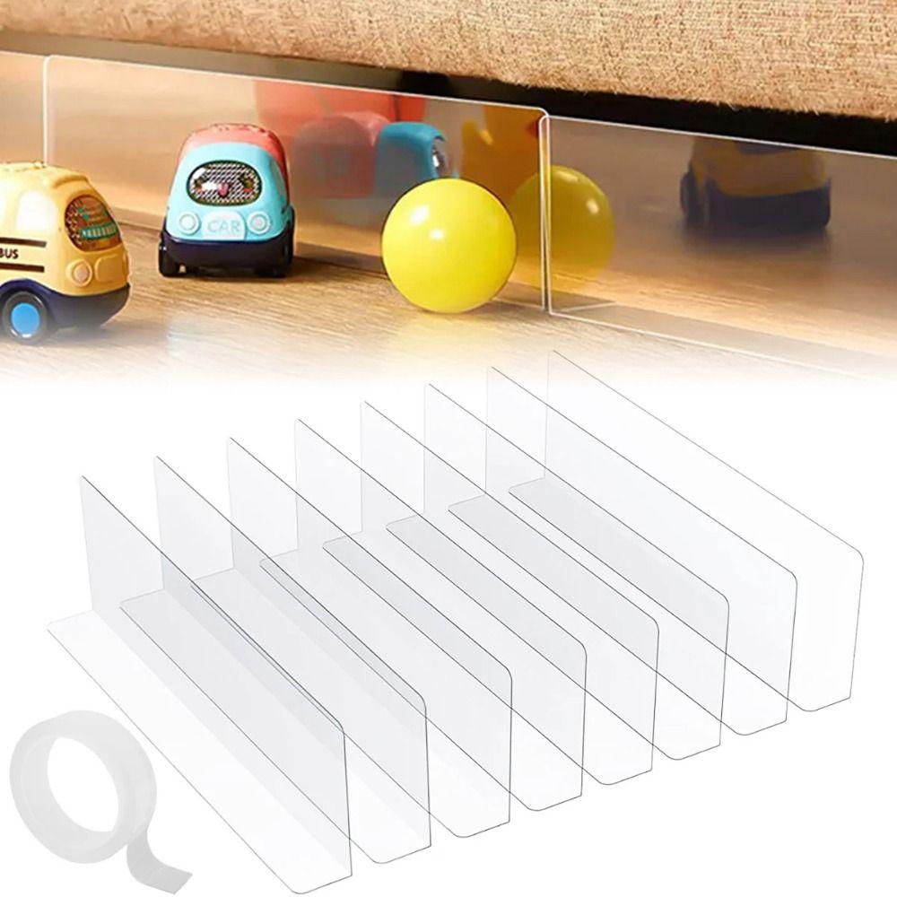 5Pcs Clear PVC L-Shape Desk Sneeze Guard Heavy Duty Toy Blocker Pet Barrier Blocker for Desks