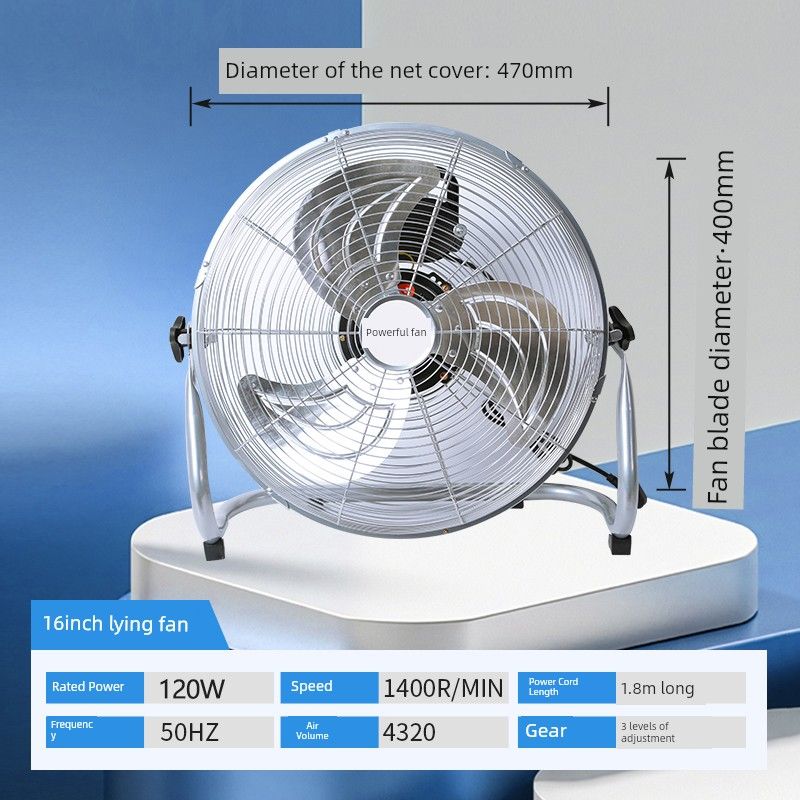 Industriefächer, Leistungsstarker Standventilator, Haushalts-Elektrolüfter, Hochleistungs-Fabrik-Gewerbe-Tisch-Standventilator
