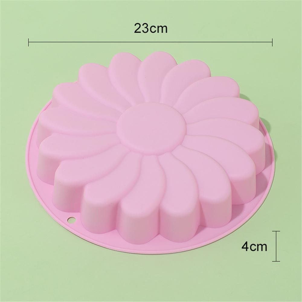 Cake Silicone Mold Multi-use Easy Demoulding Silicone Popular Sunflower Shape Best Choice Cake Decoration Cake Mold Pastry Mold