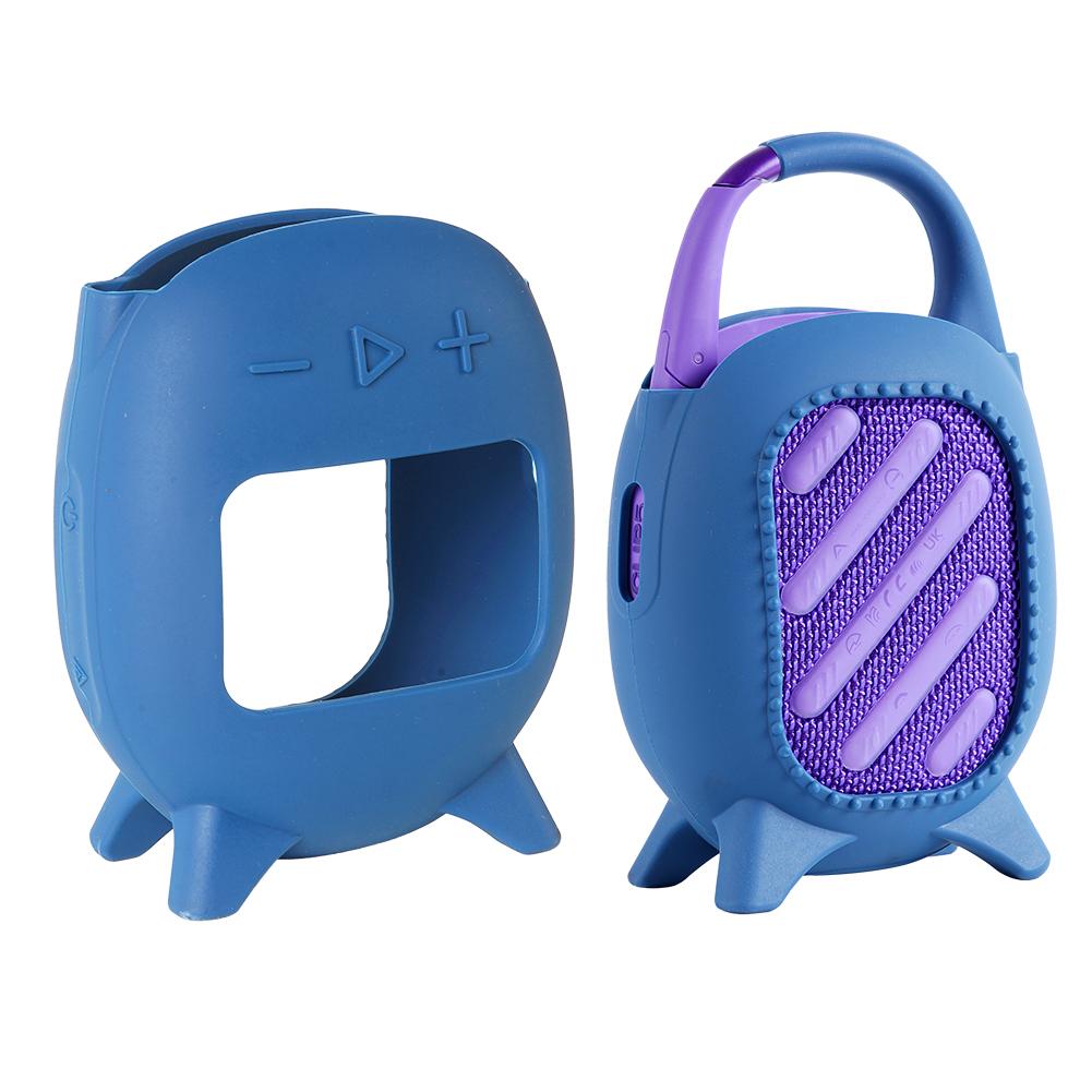 Silicone Cover Case Shockproof Speaker Carrying Stand Up Cover Pouch Dustproof Anti Scratch for JBL Clip 5 Portable BT Speaker