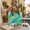  Watercolor Polar Bear Print Tote Bag Large Capacity Fashion Casual Handbag for Daily Use